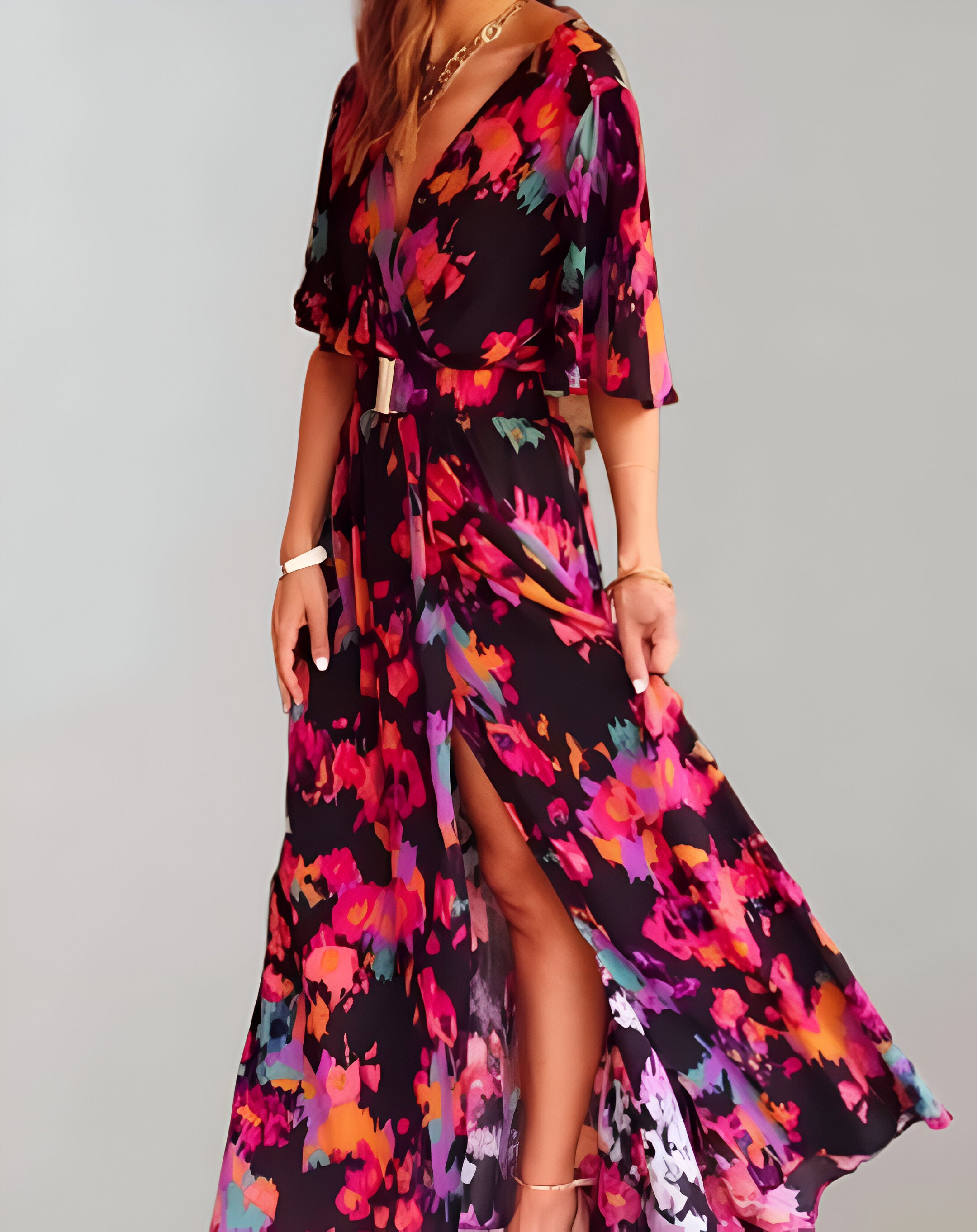 Casual high low maxi dress hotsell